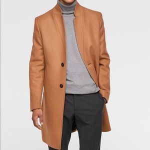 Zara Camel Lapel Topcoat